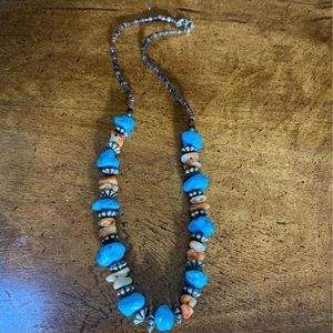 Turquoise beaded necklace